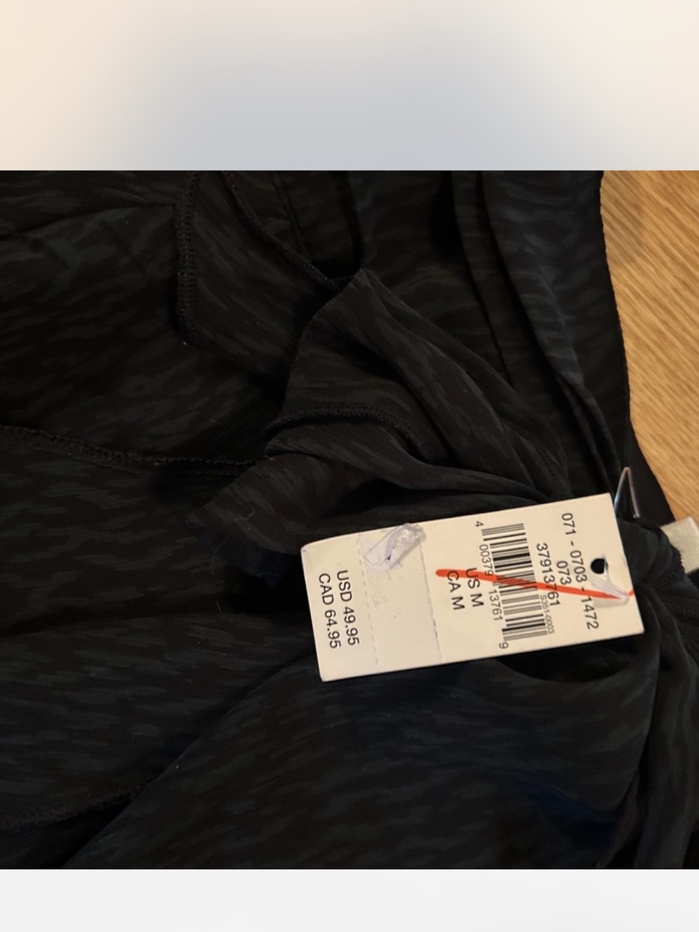 NWT Black Ruffle Wrap Mini Skort Textured Tie Waist Size M Aerie - Picture 3 of 5